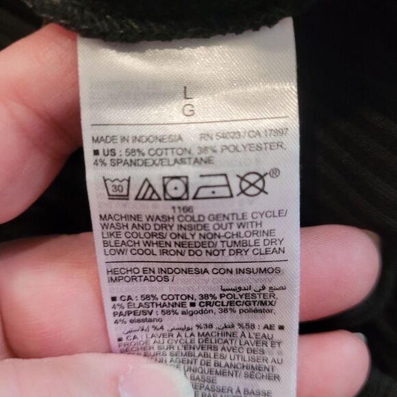 Old Navy Rib Knit Midi Skirt Large Black Fitted Pencil Side Slit Pull On NEW TAG - Picture 10 of 14